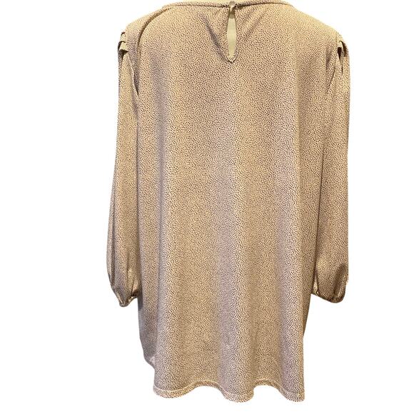 Adrianna Papell size 2x Femme Layer neutral timeless classic blouse Capsule - Picture 2 of 10